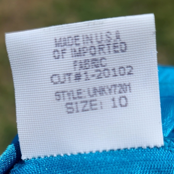 David Meister blue form flattering dress - Picture 7 of 7